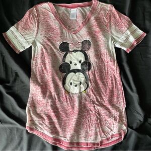 Disney Red Sheer Mickey & Minnie TsumTsum T-Shirt Large